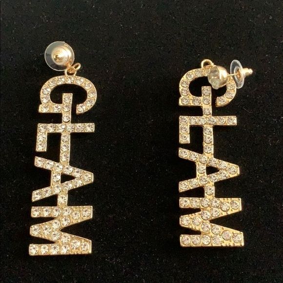Rhinestone GLAM Ear Rings - Picture 5 of 5